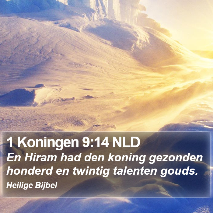 1 Koningen 9:14 NLD Bible Study