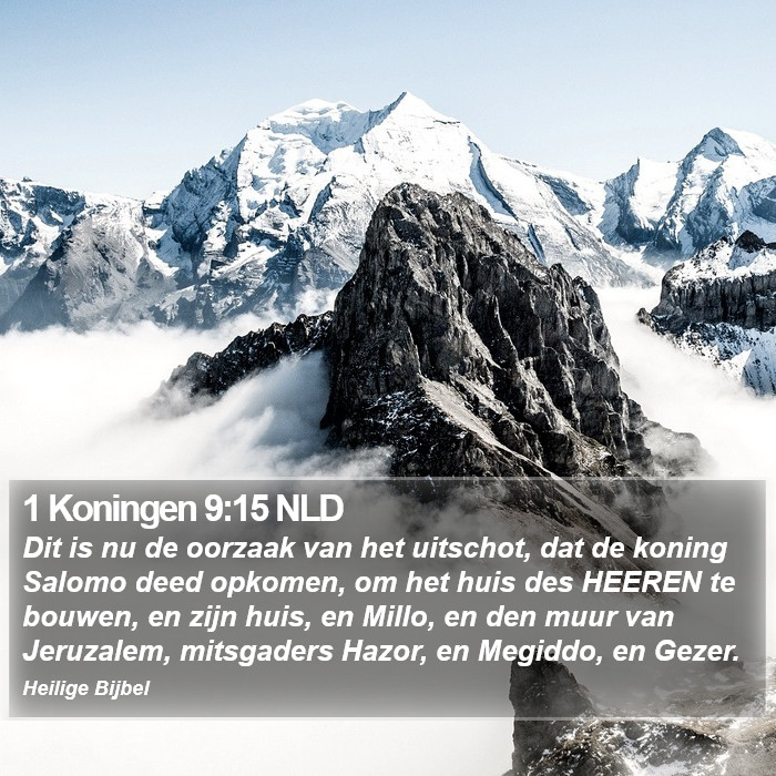 1 Koningen 9:15 NLD Bible Study