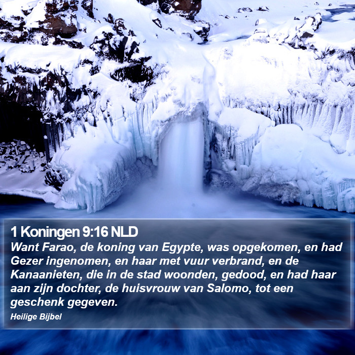 1 Koningen 9:16 NLD Bible Study