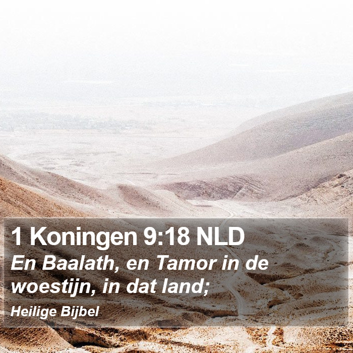 1 Koningen 9:18 NLD Bible Study