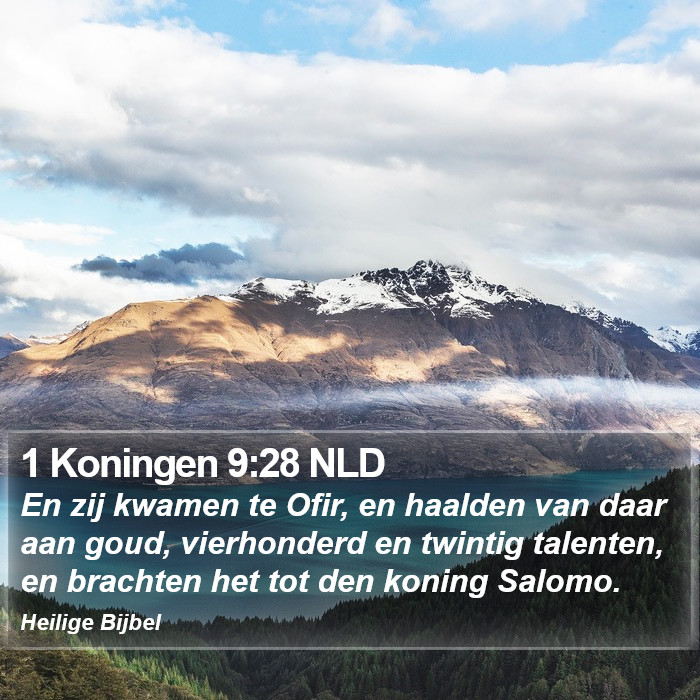 1 Koningen 9:28 NLD Bible Study