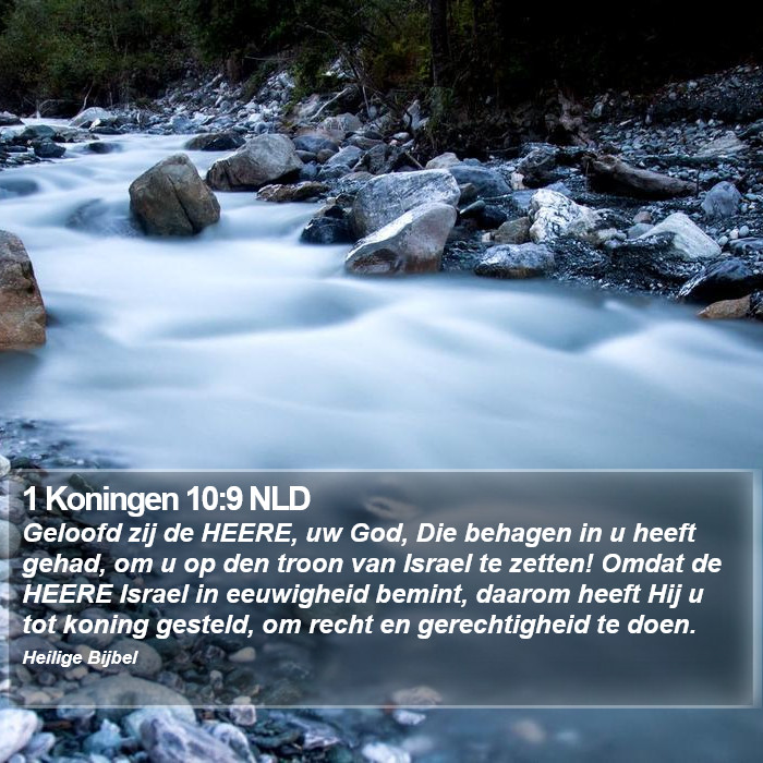 1 Koningen 10:9 NLD Bible Study