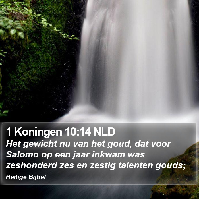 1 Koningen 10:14 NLD Bible Study