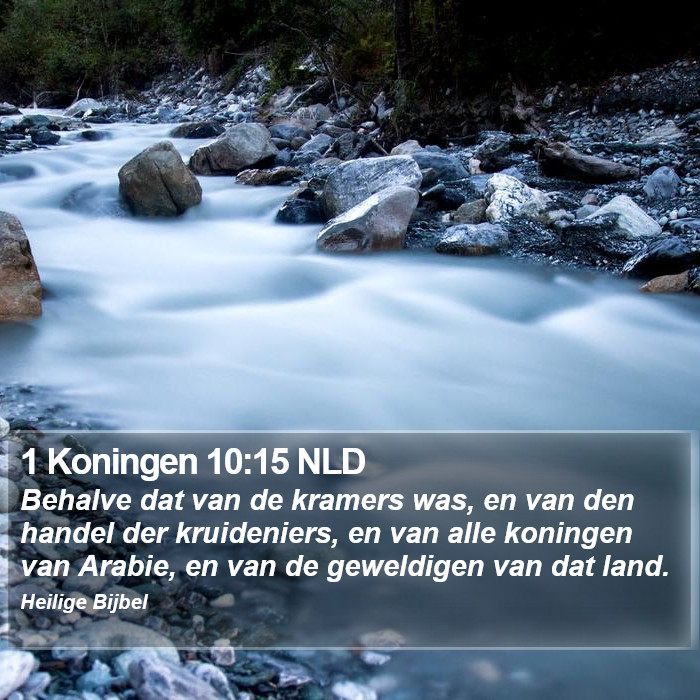 1 Koningen 10:15 NLD Bible Study