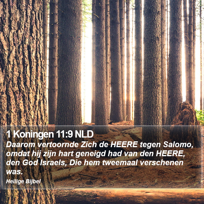 1 Koningen 11:9 NLD Bible Study