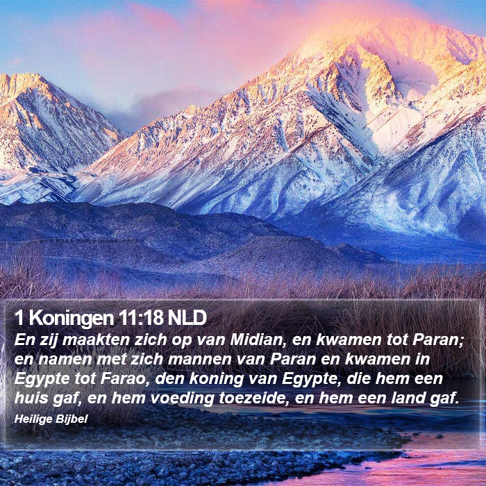 1 Koningen 11:18 NLD Bible Study