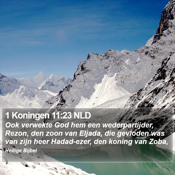 1 Koningen 11:23 NLD Bible Study