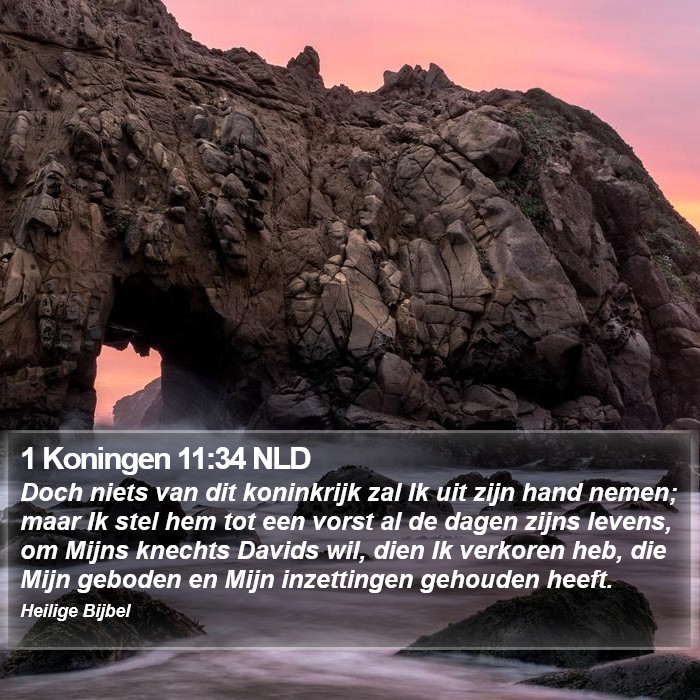 1 Koningen 11:34 NLD Bible Study