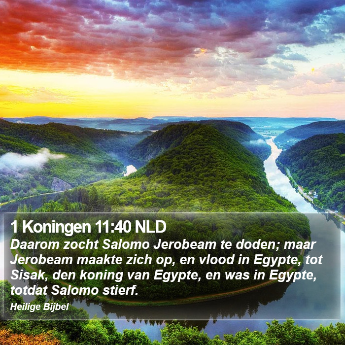 1 Koningen 11:40 NLD Bible Study