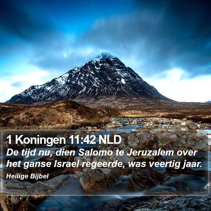 1 Koningen 11:42 NLD Bible Study