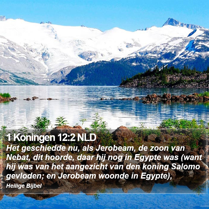 1 Koningen 12:2 NLD Bible Study