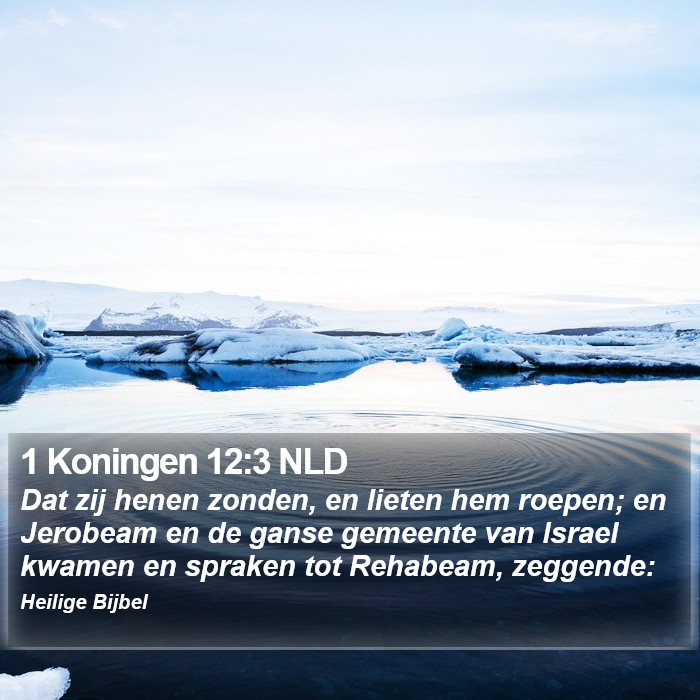 1 Koningen 12:3 NLD Bible Study