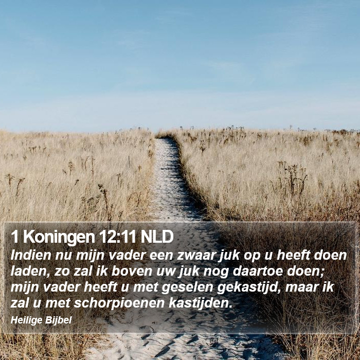 1 Koningen 12:11 NLD Bible Study