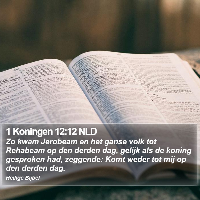 1 Koningen 12:12 NLD Bible Study