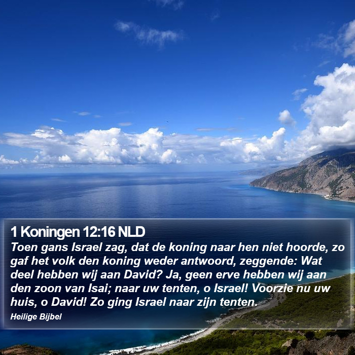 1 Koningen 12:16 NLD Bible Study