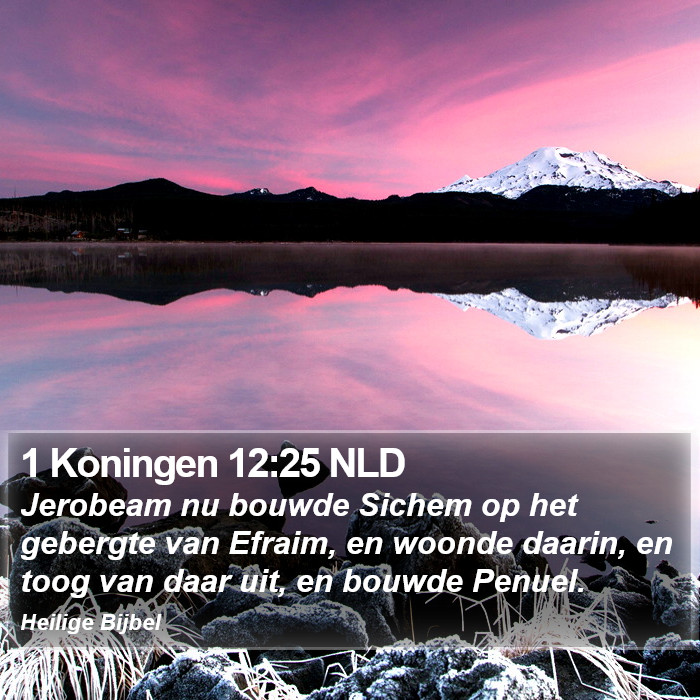 1 Koningen 12:25 NLD Bible Study