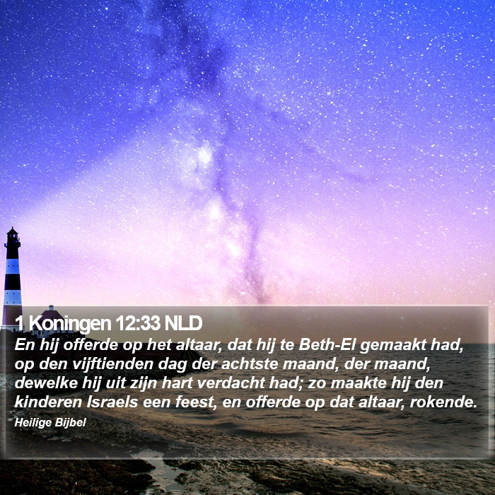 1 Koningen 12:33 NLD Bible Study