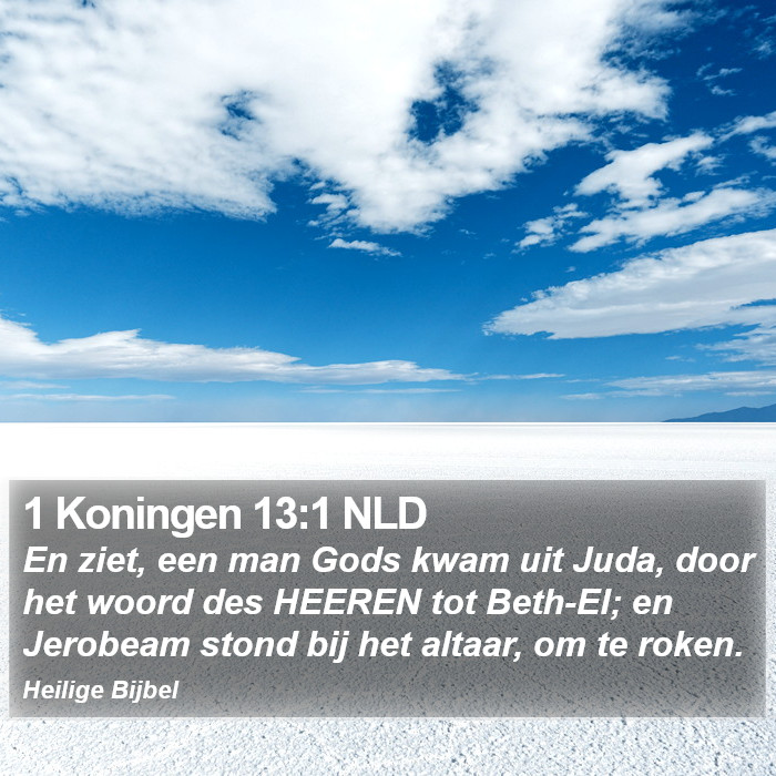 1 Koningen 13:1 NLD Bible Study