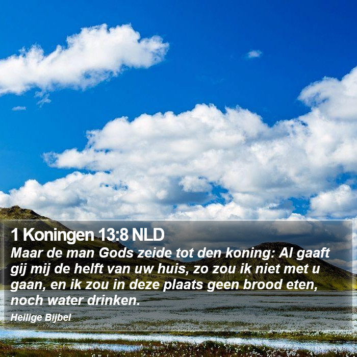 1 Koningen 13:8 NLD Bible Study