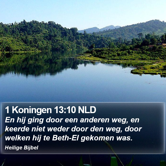 1 Koningen 13:10 NLD Bible Study