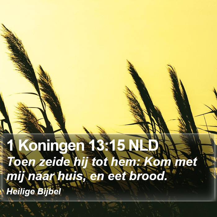 1 Koningen 13:15 NLD Bible Study