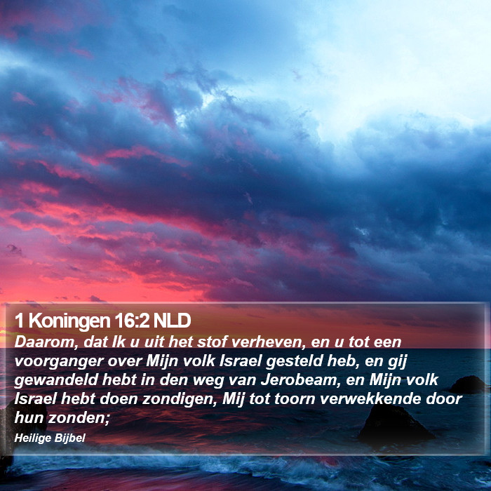1 Koningen 16:2 NLD Bible Study