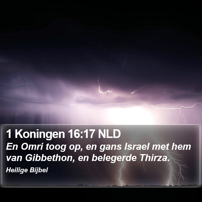 1 Koningen 16:17 NLD Bible Study