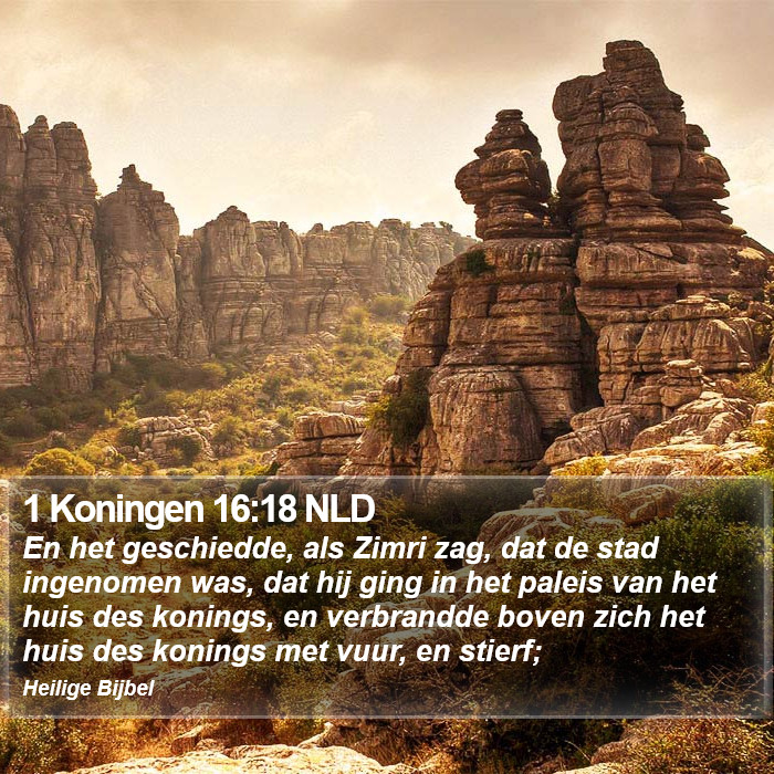 1 Koningen 16:18 NLD Bible Study