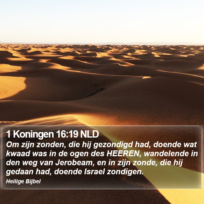 1 Koningen 16:19 NLD Bible Study