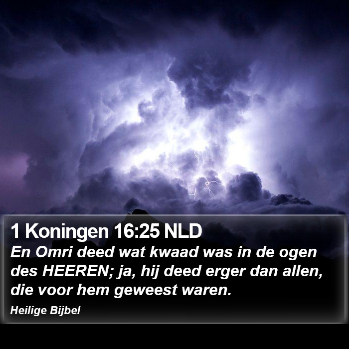 1 Koningen 16:25 NLD Bible Study