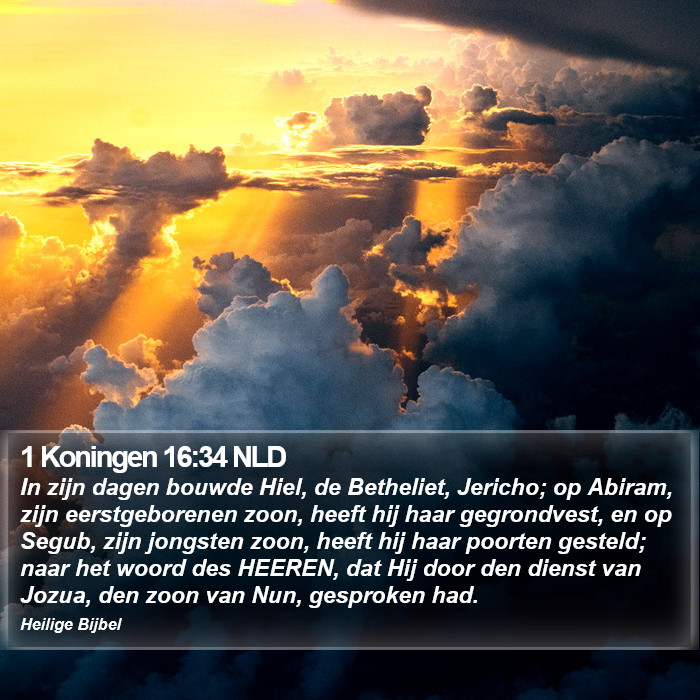 1 Koningen 16:34 NLD Bible Study