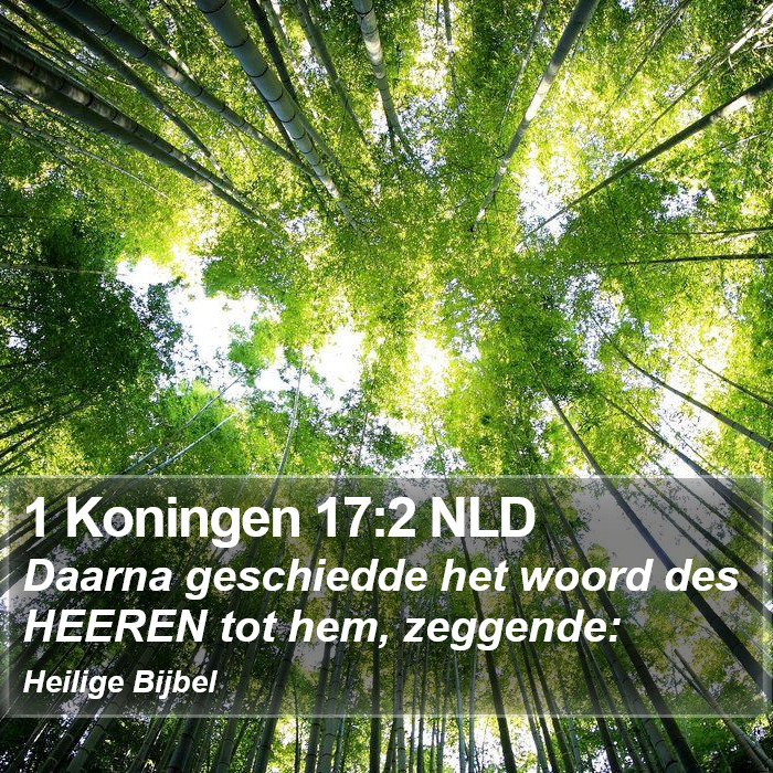 1 Koningen 17:2 NLD Bible Study