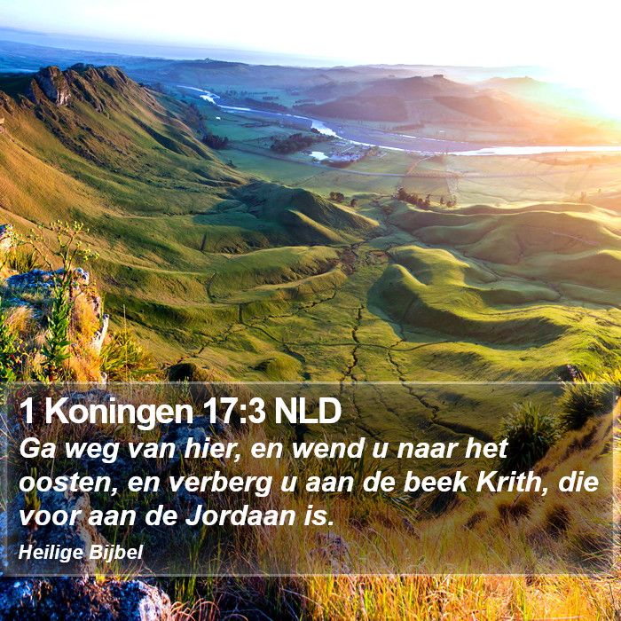 1 Koningen 17:3 NLD Bible Study