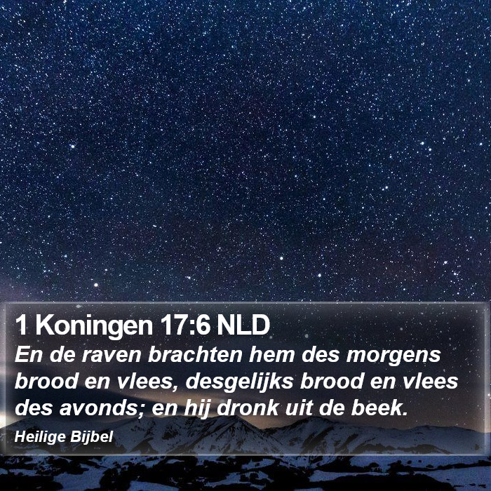 1 Koningen 17:6 NLD Bible Study
