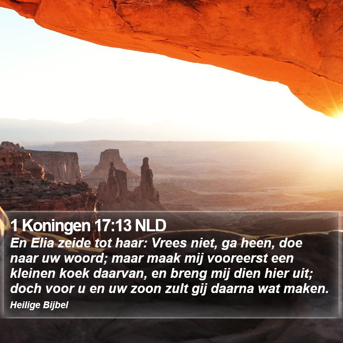 1 Koningen 17:13 NLD Bible Study