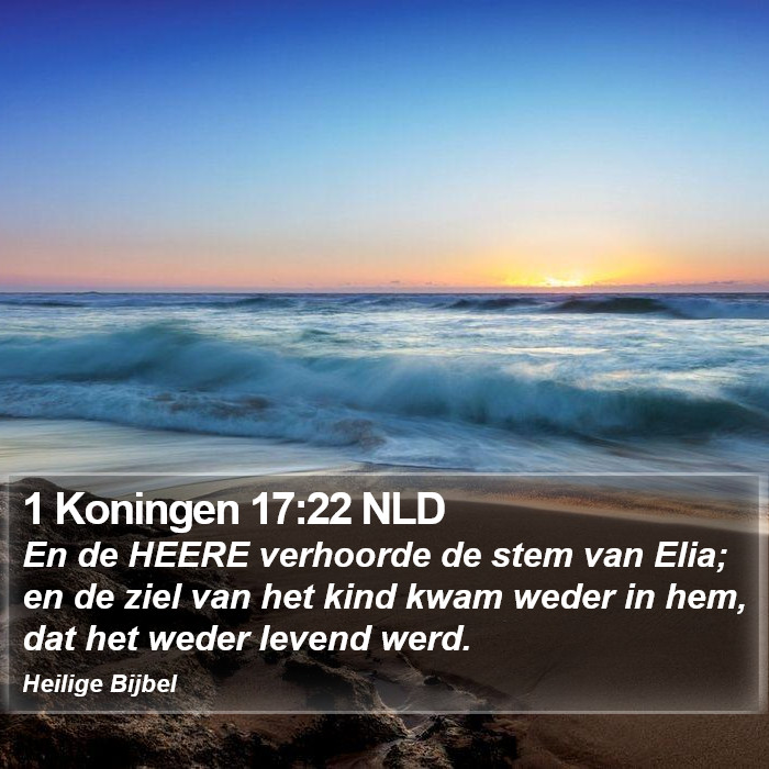1 Koningen 17:22 NLD Bible Study