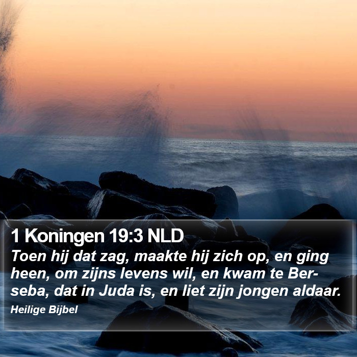 1 Koningen 19:3 NLD Bible Study
