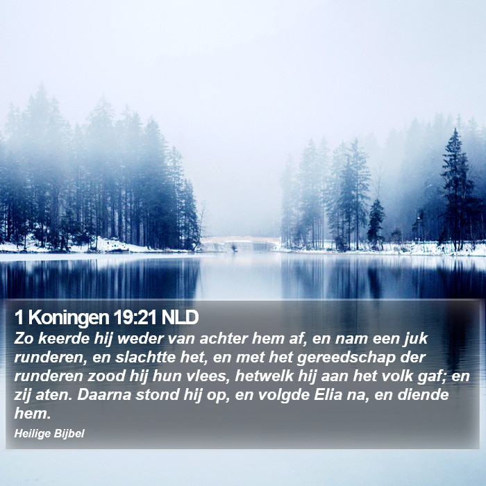 1 Koningen 19:21 NLD Bible Study