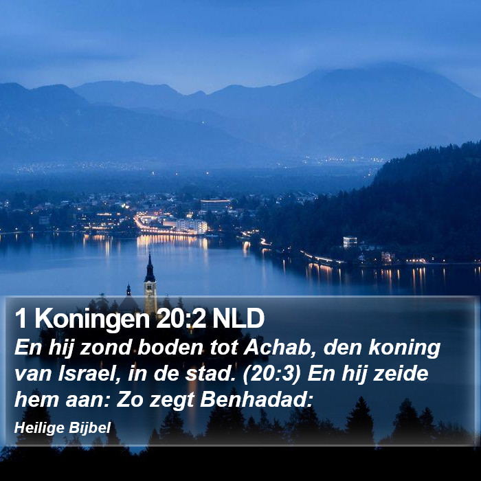 1 Koningen 20:2 NLD Bible Study
