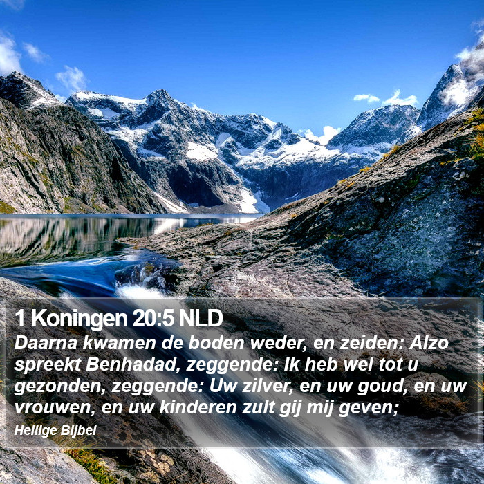 1 Koningen 20:5 NLD Bible Study