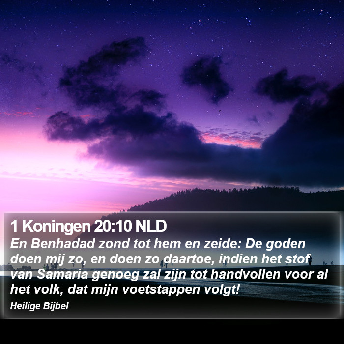 1 Koningen 20:10 NLD Bible Study