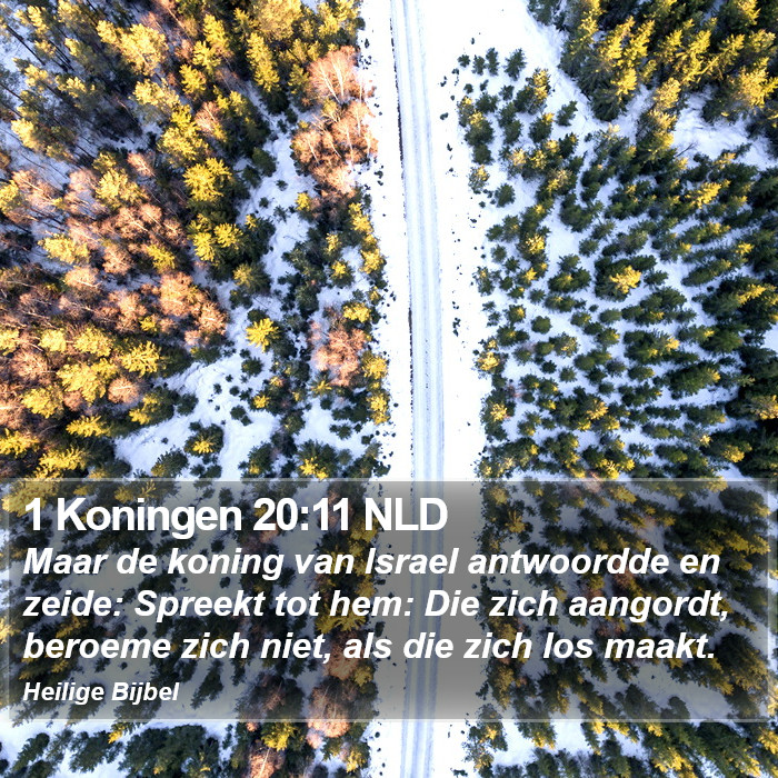 1 Koningen 20:11 NLD Bible Study