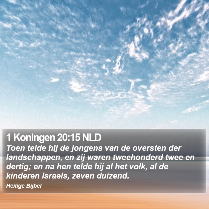 1 Koningen 20:15 NLD Bible Study