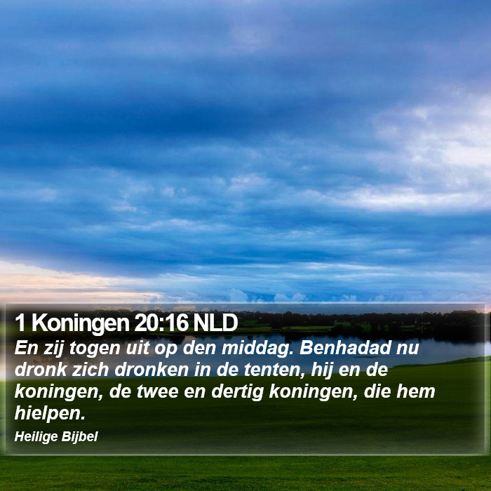1 Koningen 20:16 NLD Bible Study