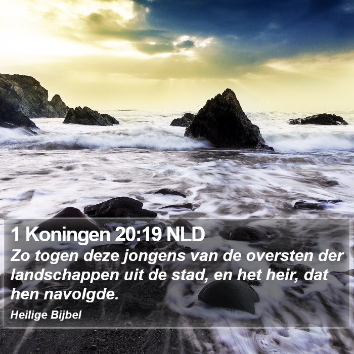 1 Koningen 20:19 NLD Bible Study