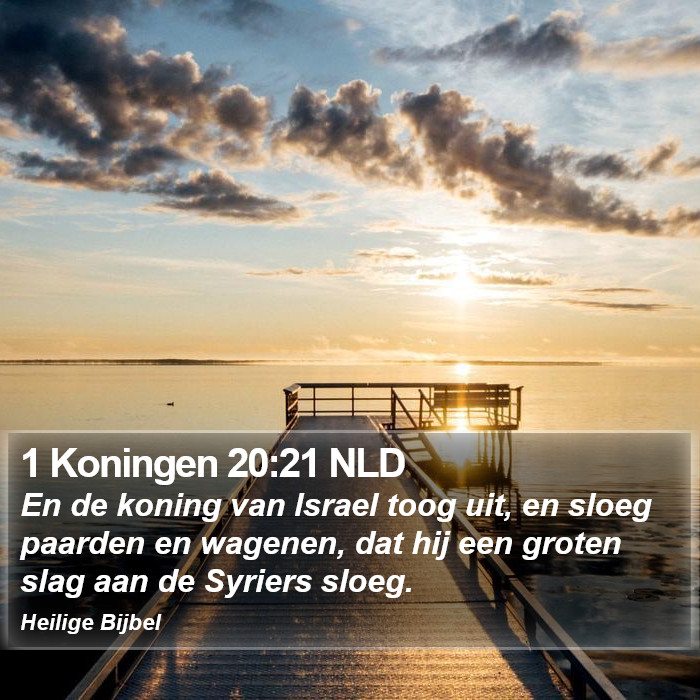 1 Koningen 20:21 NLD Bible Study