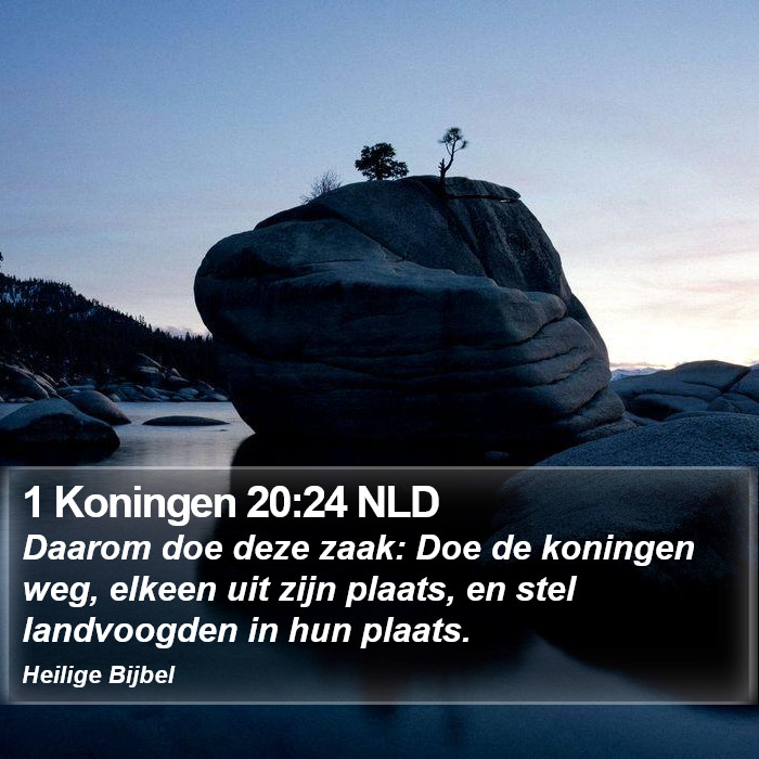 1 Koningen 20:24 NLD Bible Study