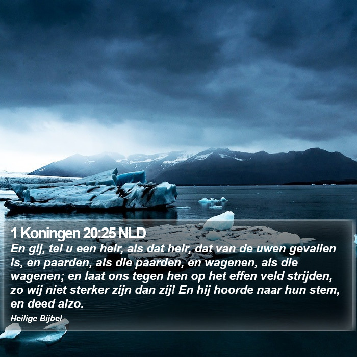 1 Koningen 20:25 NLD Bible Study