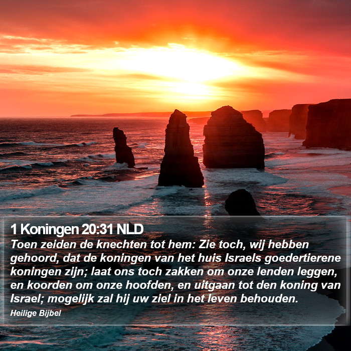 1 Koningen 20:31 NLD Bible Study