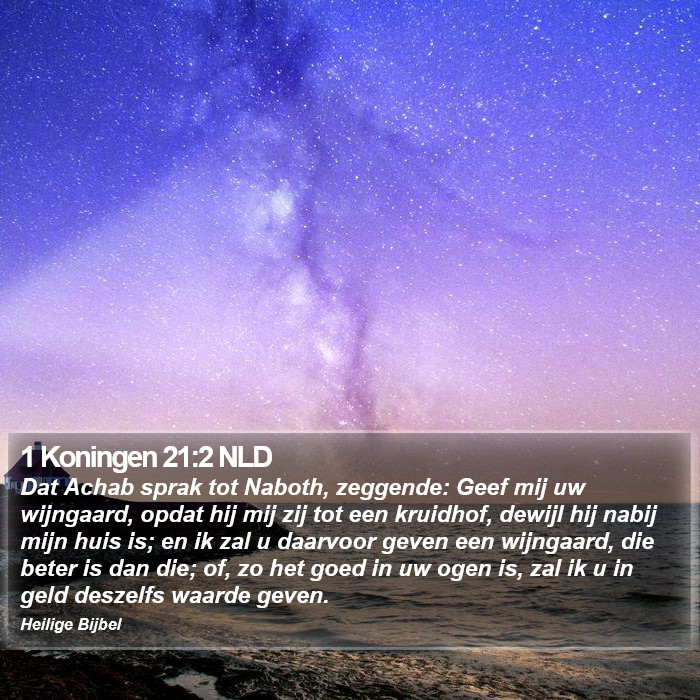1 Koningen 21:2 NLD Bible Study